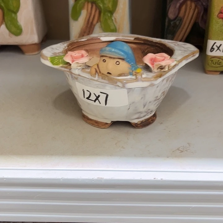 紫砂花盆粗陶材质多肉花盆