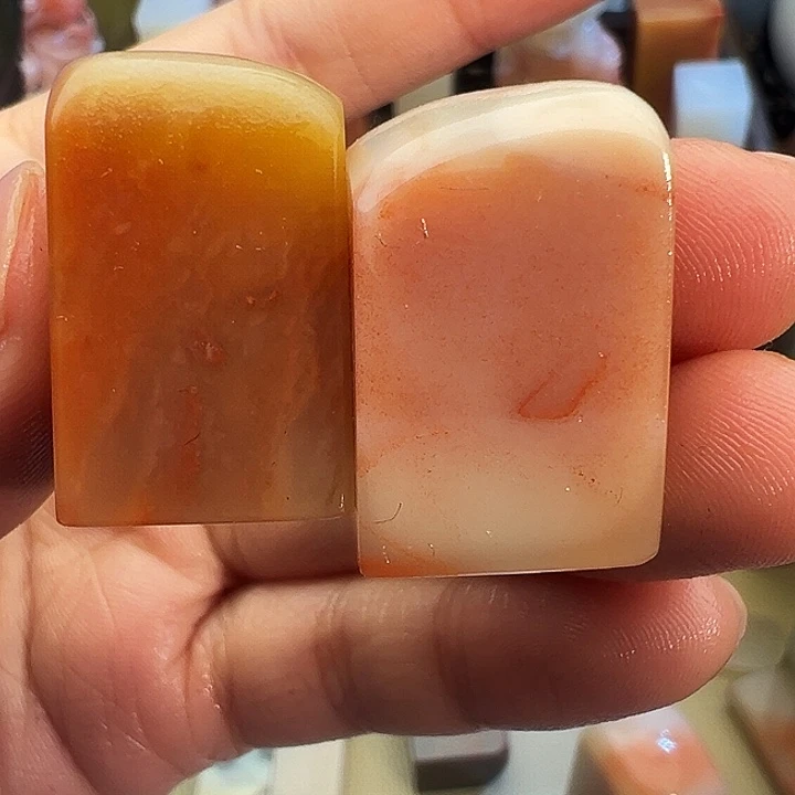寿山石印石两个一组