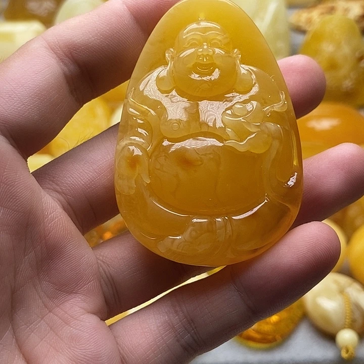 琥珀颈饰未镶嵌琥珀蜜蜡吊坠