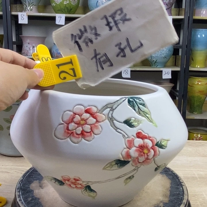 景德镇高温陶瓷花盆
