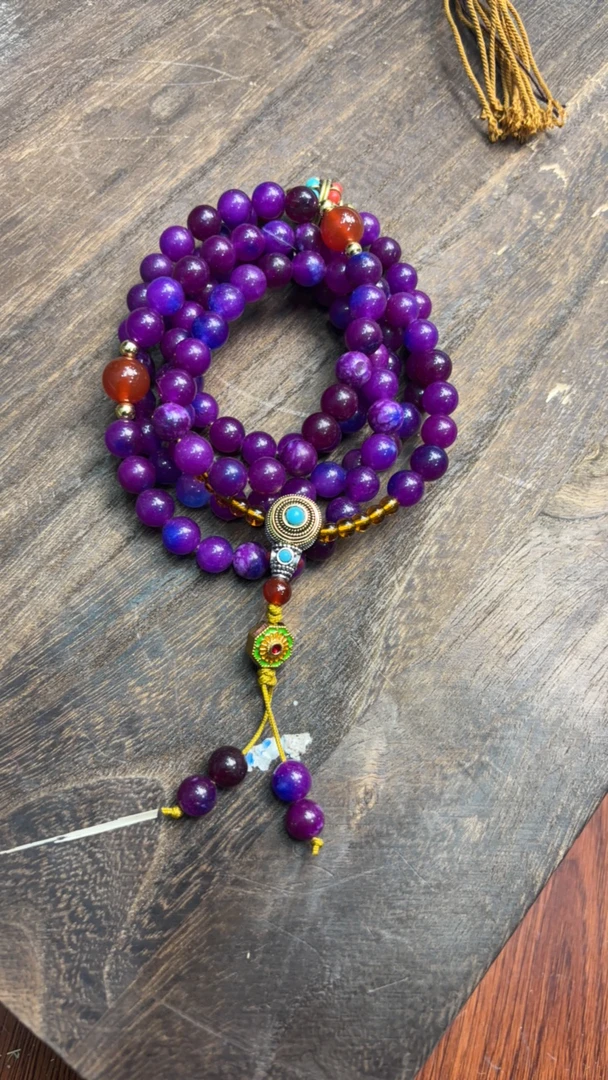 紫色手串108颗《卡百瑞商行》