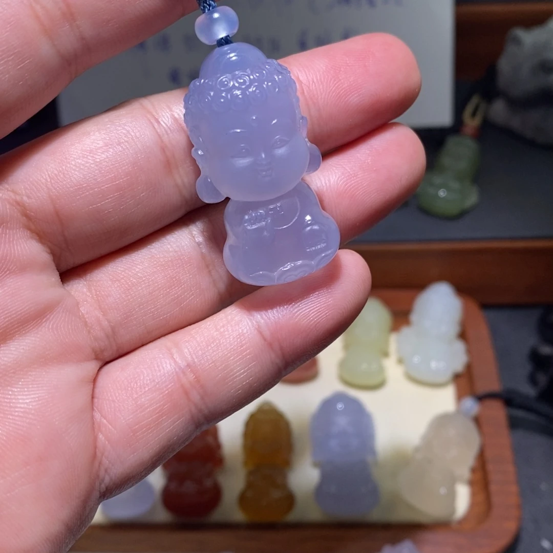 玛瑙/玉髓未镶嵌吊坠(不含链)宝宝佛