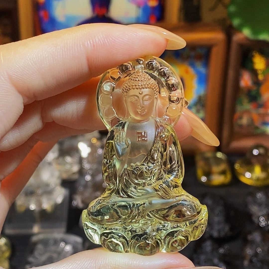 大***海水晶未镶嵌颈饰吊坠