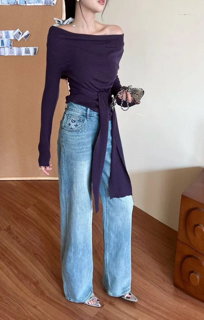 利达 NEW DADADA【城市出逃2.0】显瘦显腿长设计感牛仔裤TDK5200