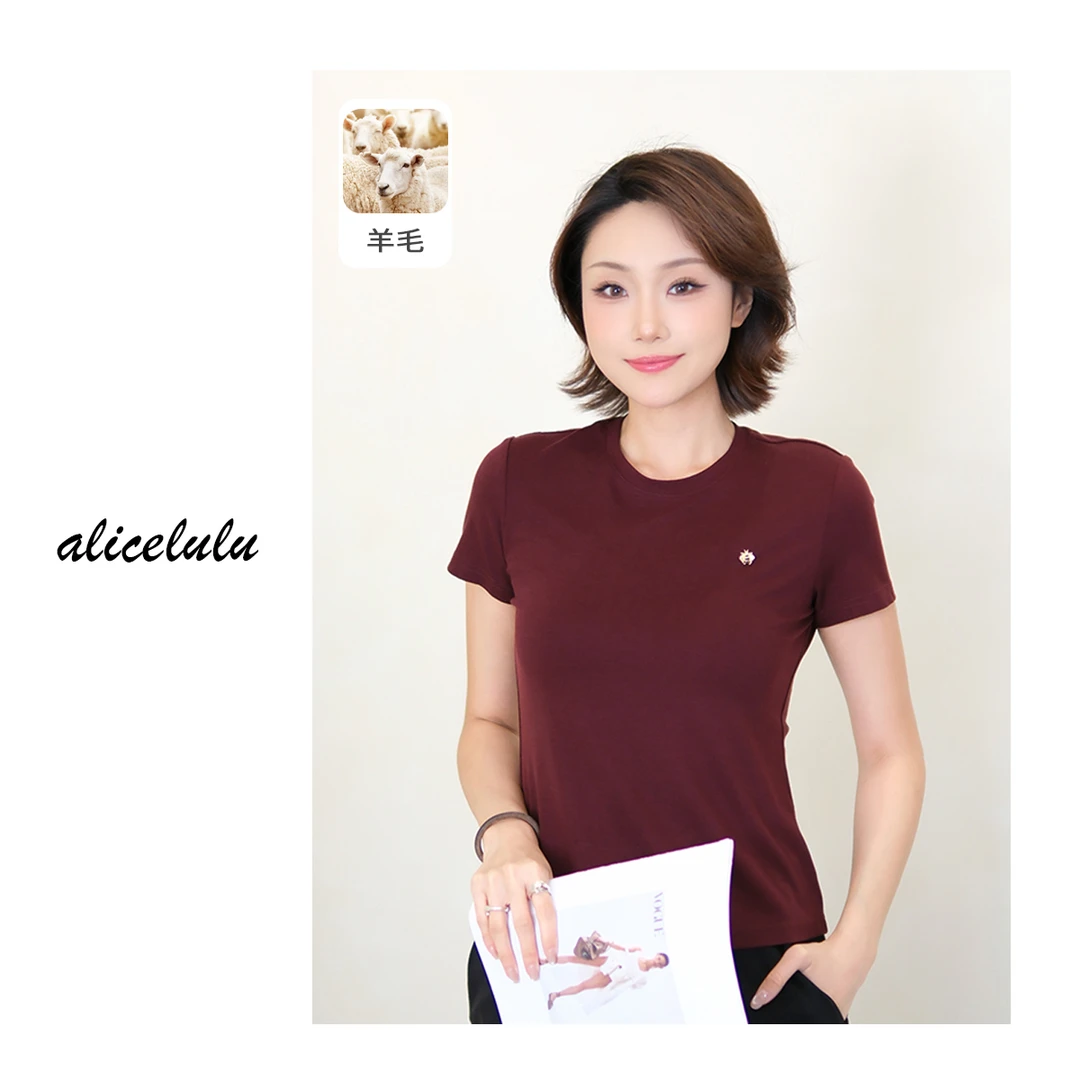 [alicelulu] 纯色休闲气质简约圆领设计感衬衫 S2143319L