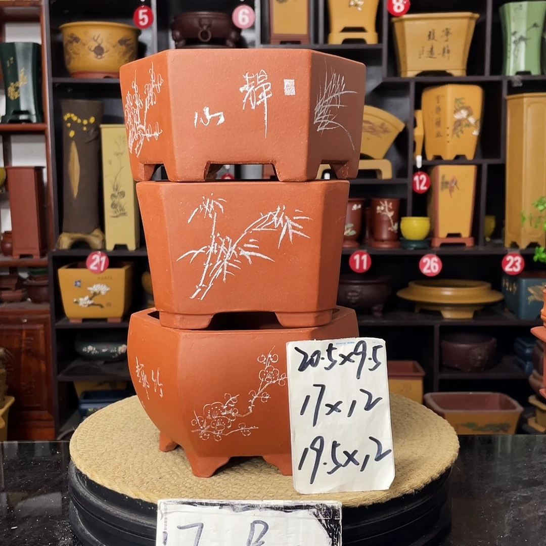 紫砂D-婉秋紫砂花盆