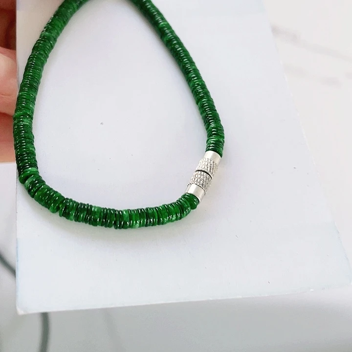 翡翠未镶嵌手链天然翡翠手链3.8mm