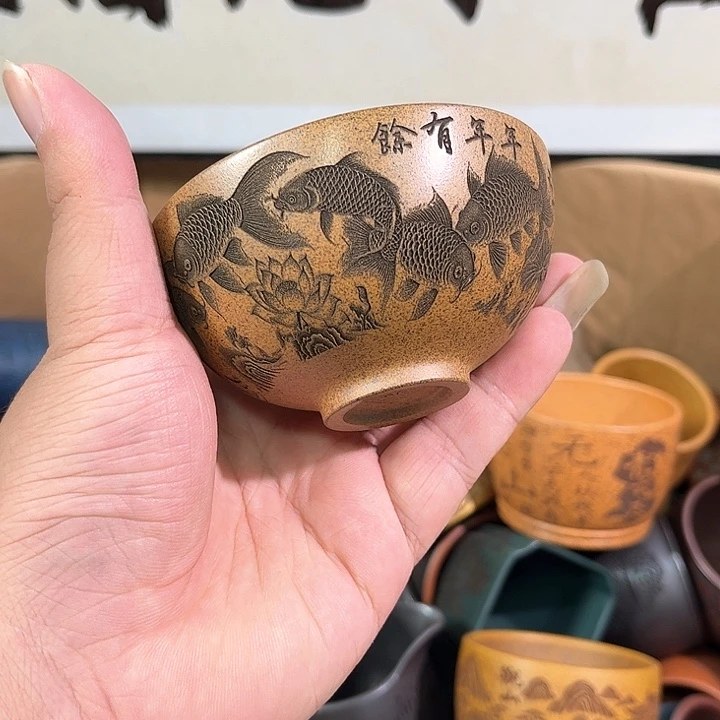 茶杯紫砂全手工紫砂主人杯