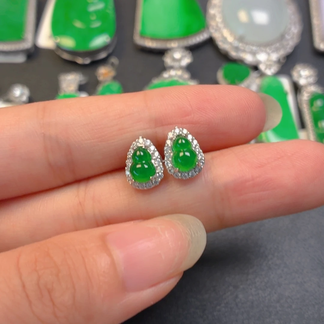 翡翠银S925镶嵌颈饰