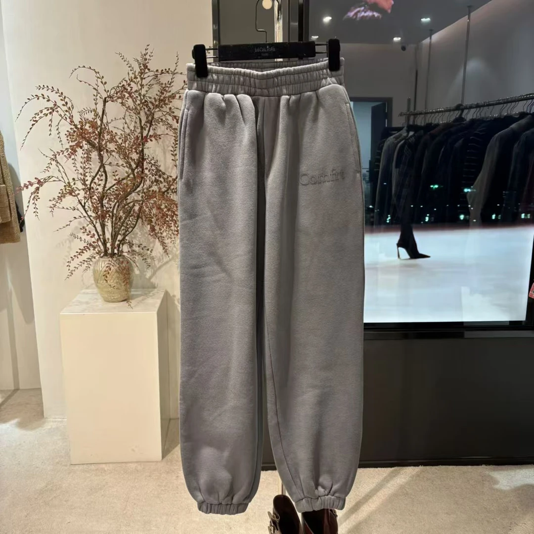 时尚休闲百搭加绒卫裤082