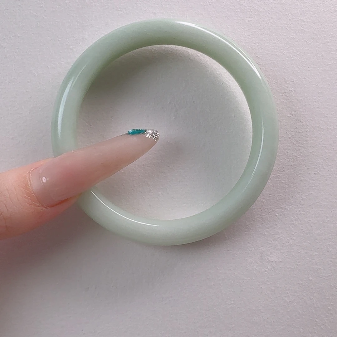 蓝田玉（蛇纹石化大理石玉）手镯未镶嵌水**恋