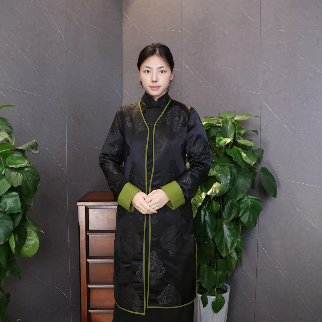 WT132藏族服装女款春秋季新款名族风 中长款藏式外套藏服