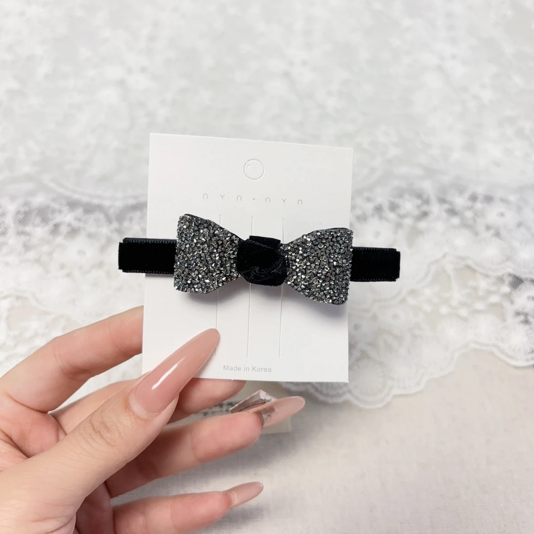 韩国东大门饰品发饰砂糖钻边夹