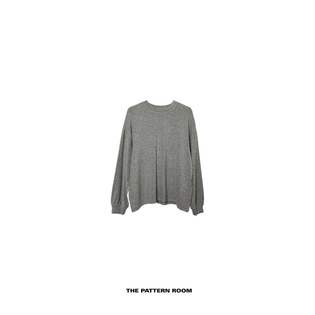The pattern room｜机场系列松弛轮廓线冷杉灰呼吸T恤