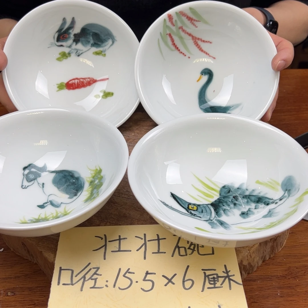 瓷片景德镇陶瓷手工手绘制作