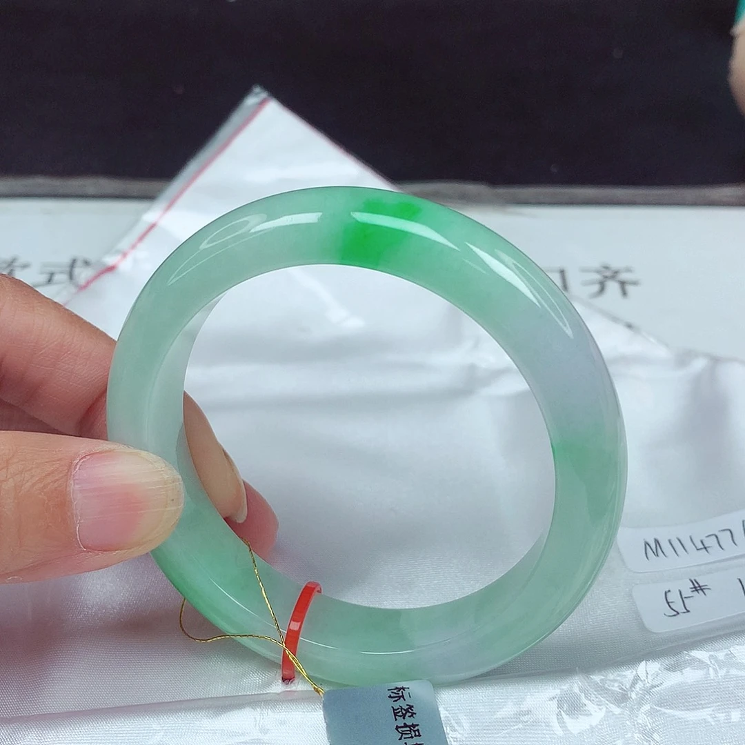 未镶嵌手镯翡翠55圈4776