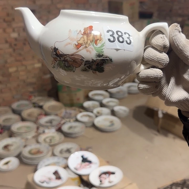 库存瓷片多空茶壶