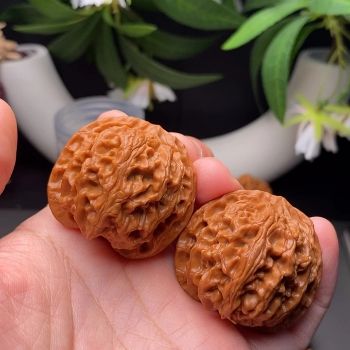 漎***始文玩核桃把件苹果园41