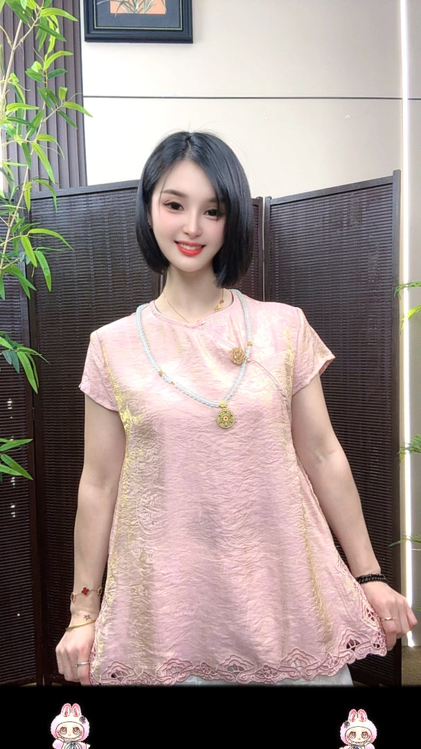 妈妈端庄大气夏装套装新中式小衫洋气质中老年夏季短袖X6529