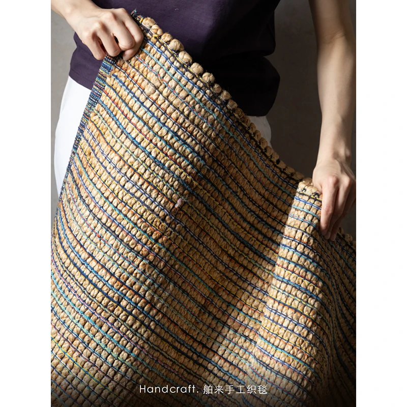 若奈地毯 印尼舶来 / 多彩1=N！黄麻天然织物2.0手编植染地毯门垫