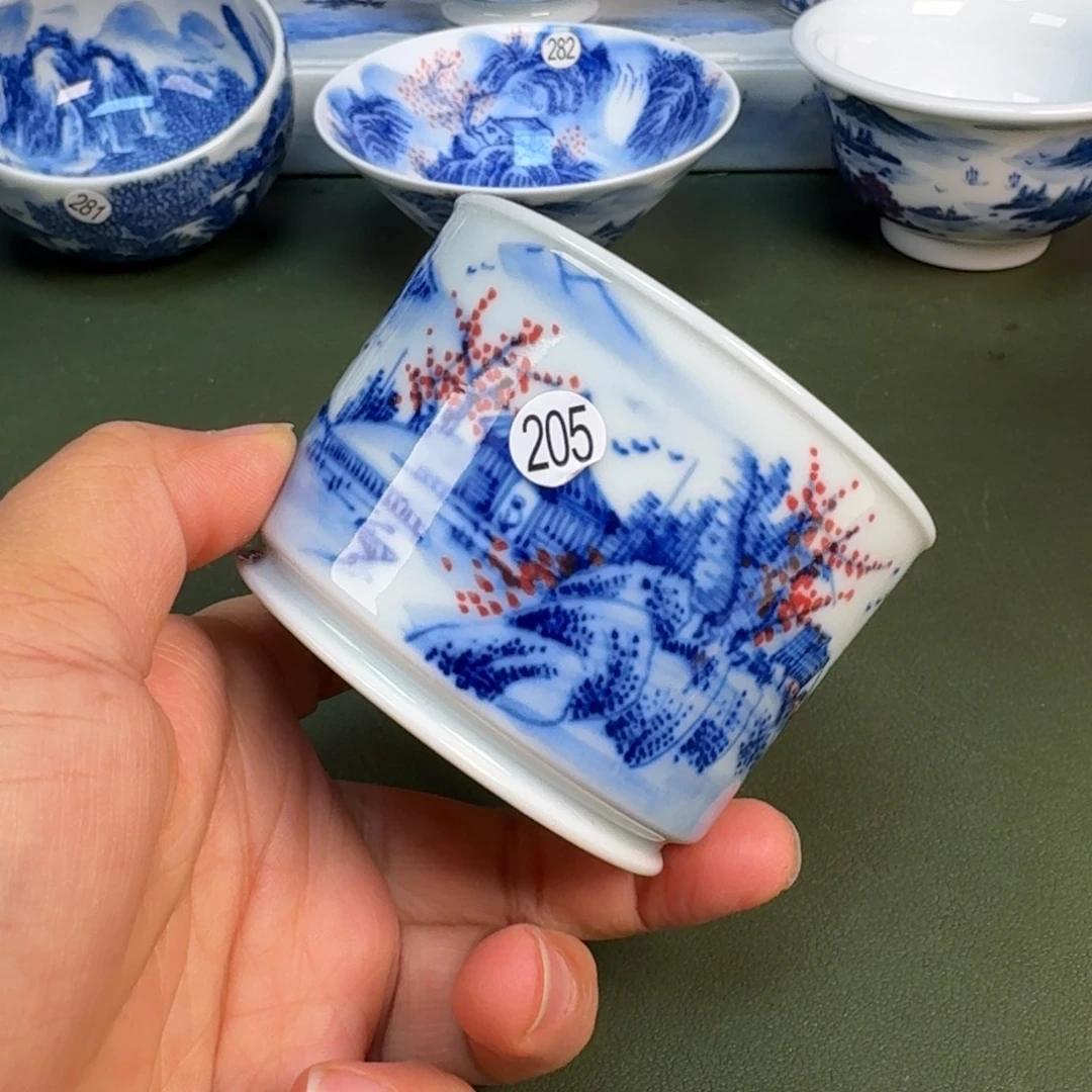 陶景德镇纯手绘茶具圆圆205