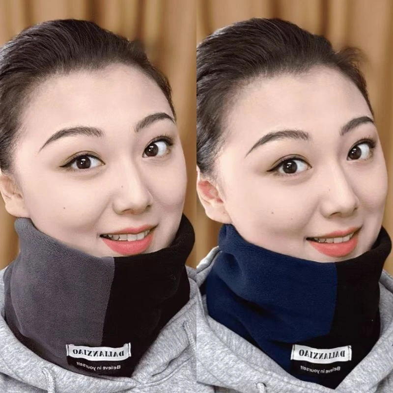 围脖男女同款户外冬季骑行防风加厚韩版百搭加绒保暖双层头围巾X