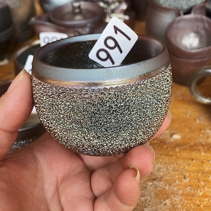 紫砂茶杯半**?柴烧纯手工991