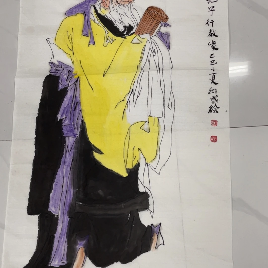 国画刘静老师绘画