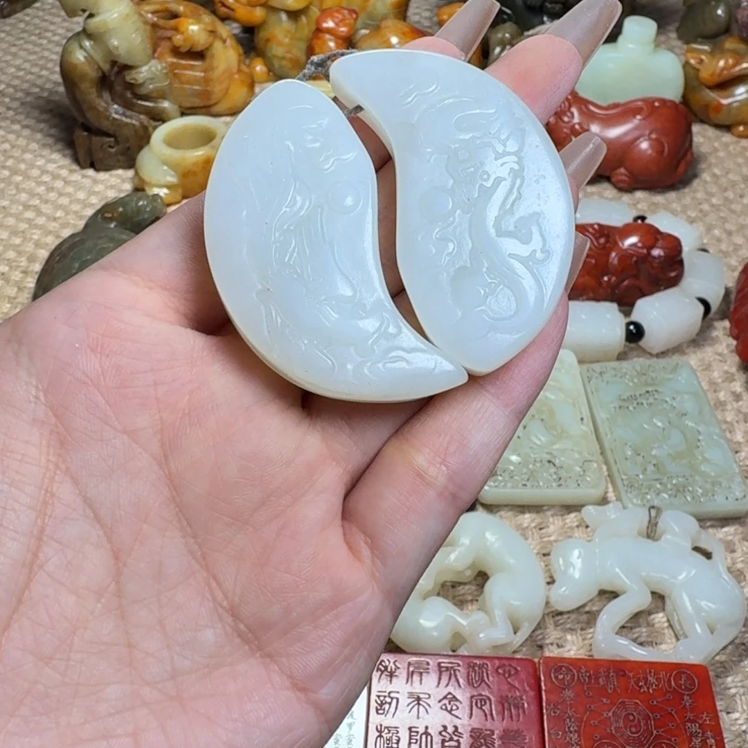 白玉菩提吊坠挂件