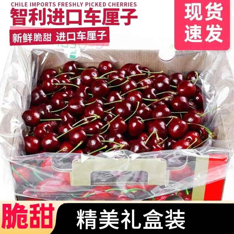 智利车厘子⭐1-4J进口大樱桃海运新鲜水果KG应季 内附果径卡