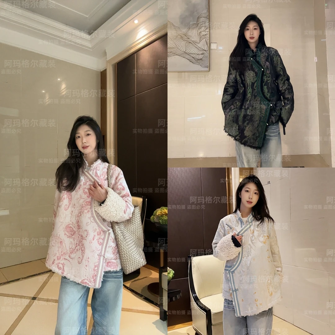 【阿玛格尔】藏装外套加厚加绒藏式外套厚款藏服冬季新款藏装民族风
