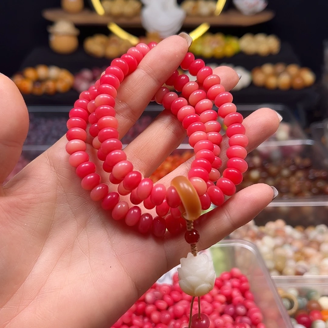 菩提根/象牙果手串卡9樱桃酪算盘108颗1条