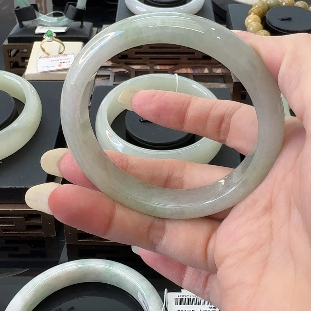 翡翠手镯未镶嵌天然翡翠饰品带证书