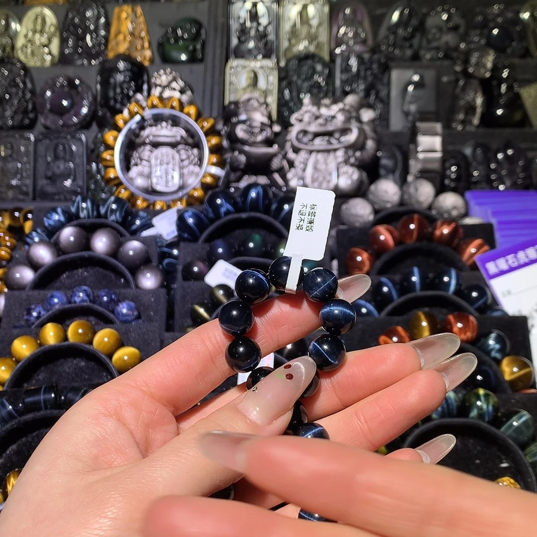 海****黑曜岩未镶嵌手链