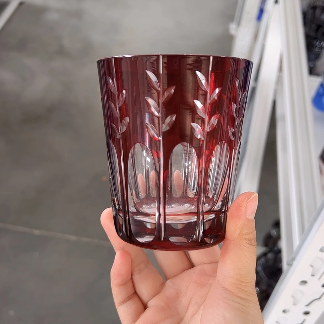 水晶玻璃高脚款微瑕一个