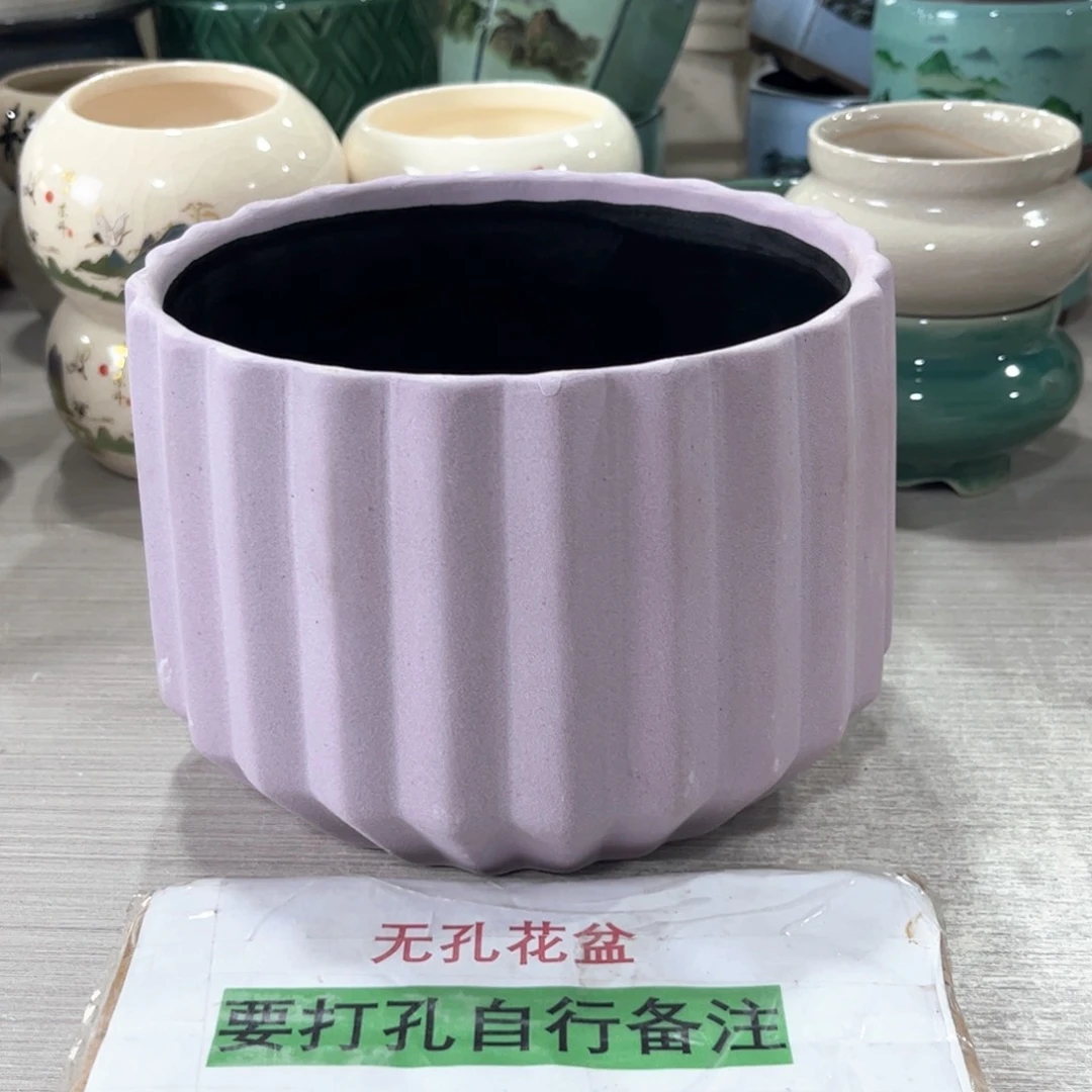 口   16*12陶瓷花盆绿植多肉微瑕花盆