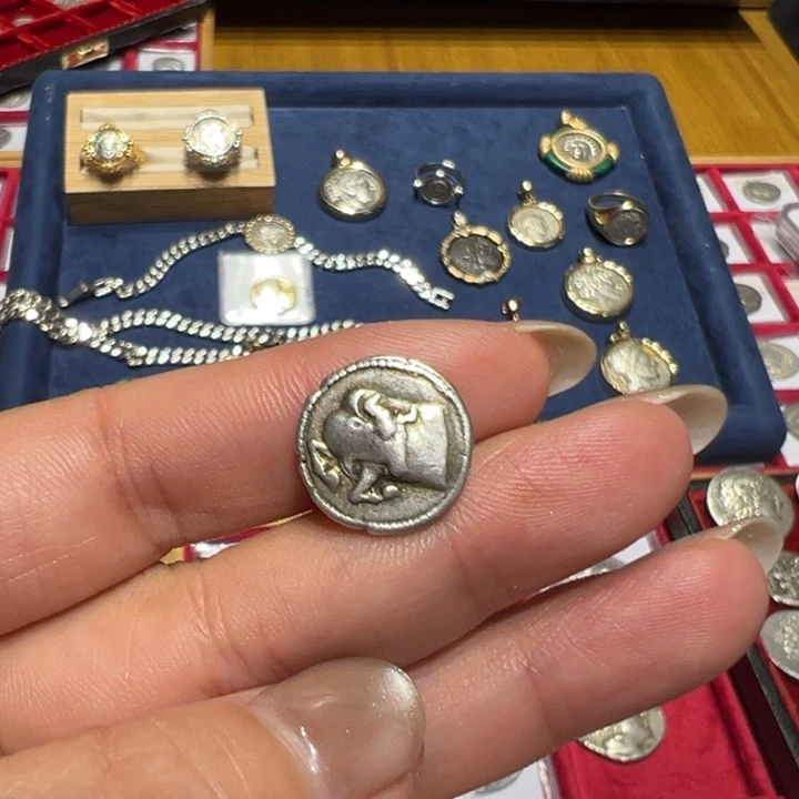 梵***凡银古希腊回首牛银币