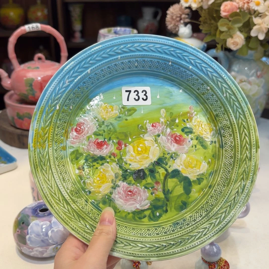 景德镇手绘高温釉下彩陶瓷茶具