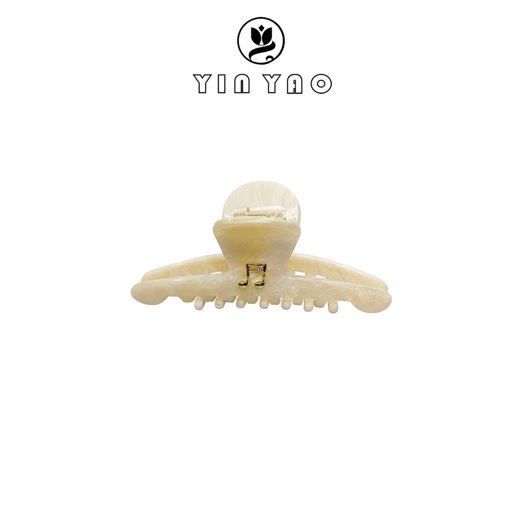 【YINYAO】原单设计音符日韩简约小众鲨鱼夹时尚气质百搭抓夹030