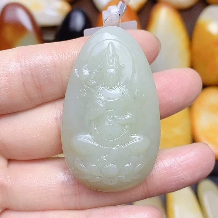 和田玉未镶嵌挂件