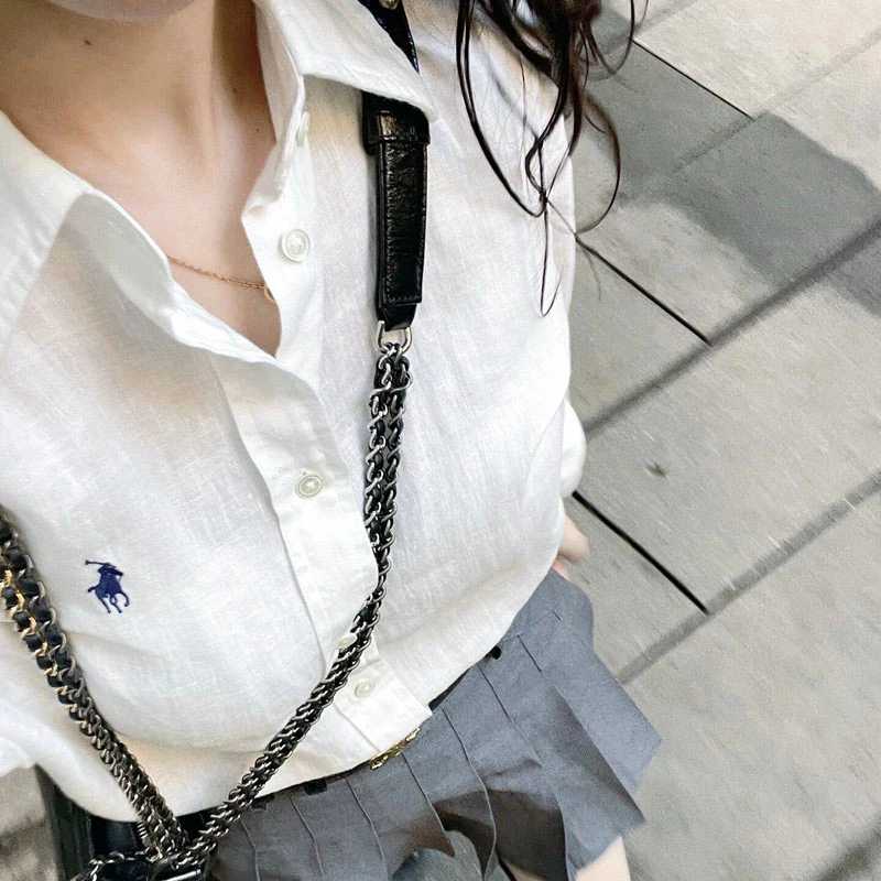 白色慵懒刺绣外套防晒小马纯棉衬衫夏季宽松薄款衬衣休闲长袖上衣