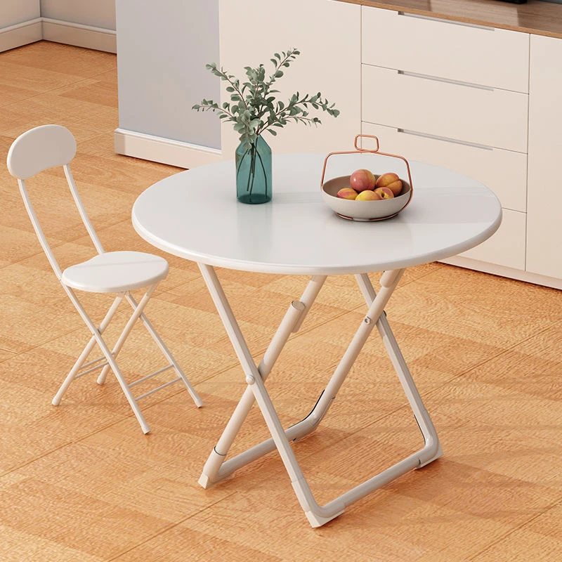 可折叠桌子餐桌家用小户型出租房简易吃饭桌椅便携摆摊小方桌圆桌