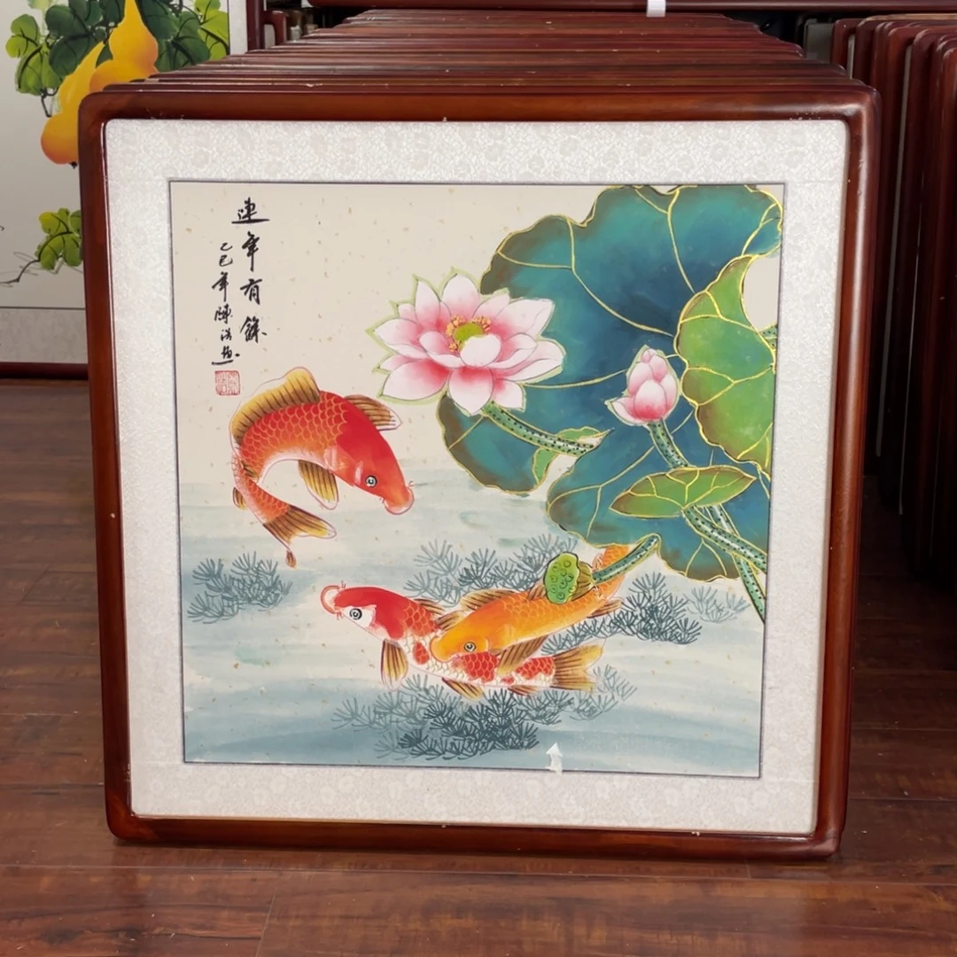 国画带框尺寸63*63厘米