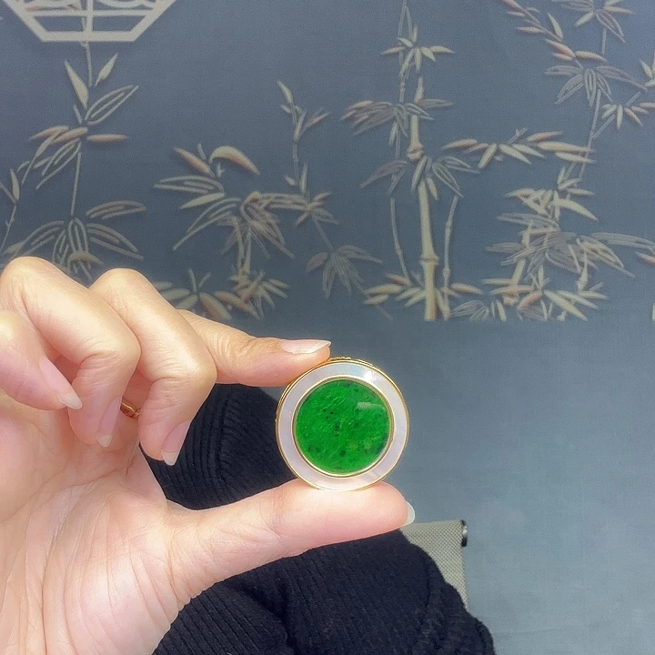 翡翠银S925镶嵌吊坠(不含链)特价