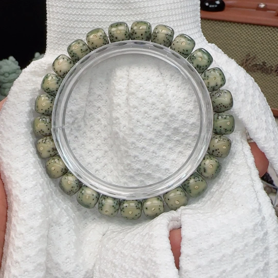 星月菩提手串帝绿果冻月朗星稀9*8