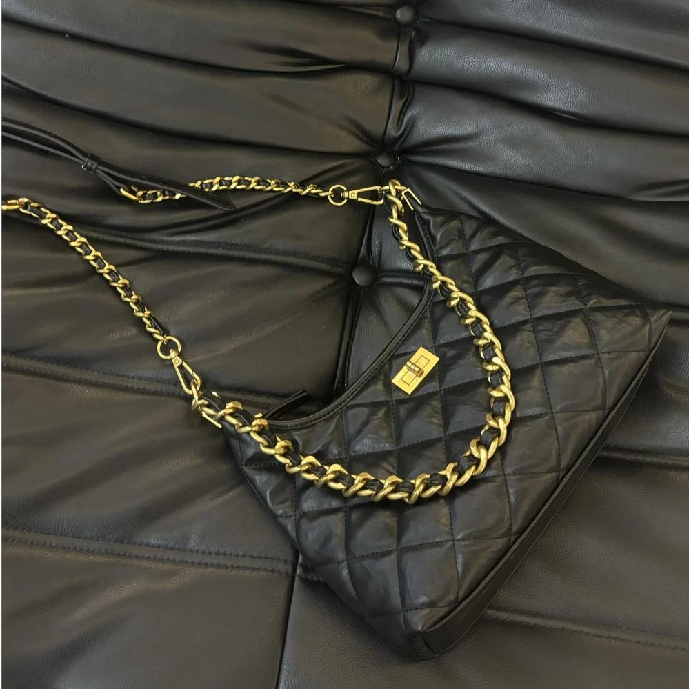 2025新款单肩斜挎HOBO包 通勤大容量轻便妈咪包 职场女性ootd