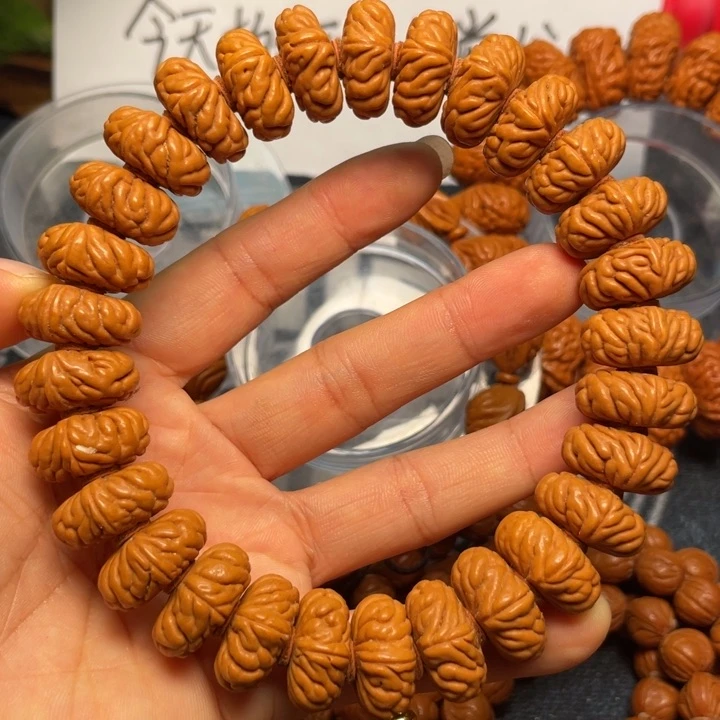 桃核手串龙纹桃核36