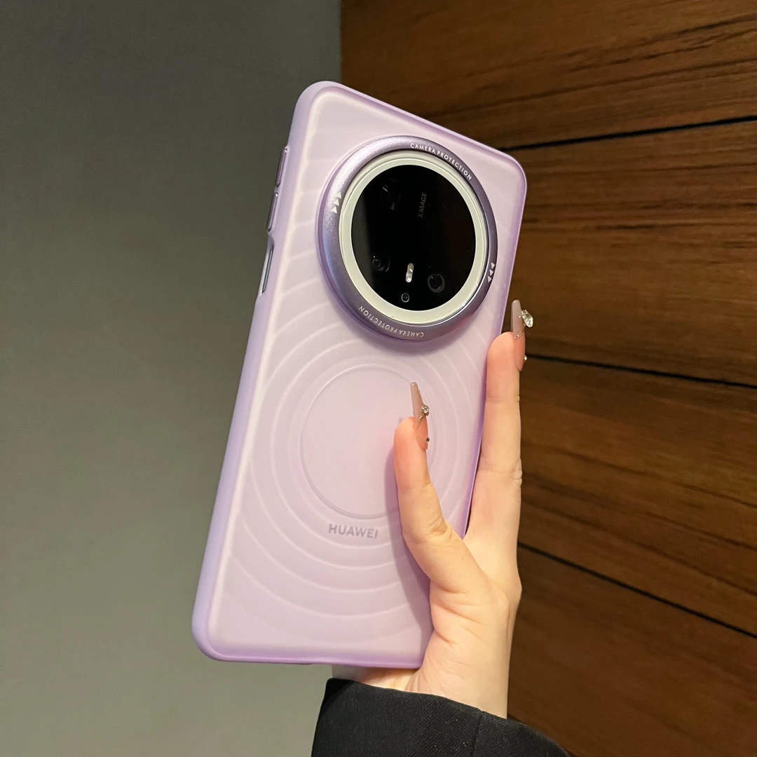 适用华为mate70pro+手机壳高级感冰雾肤感波漾纹mate70防摔男女款