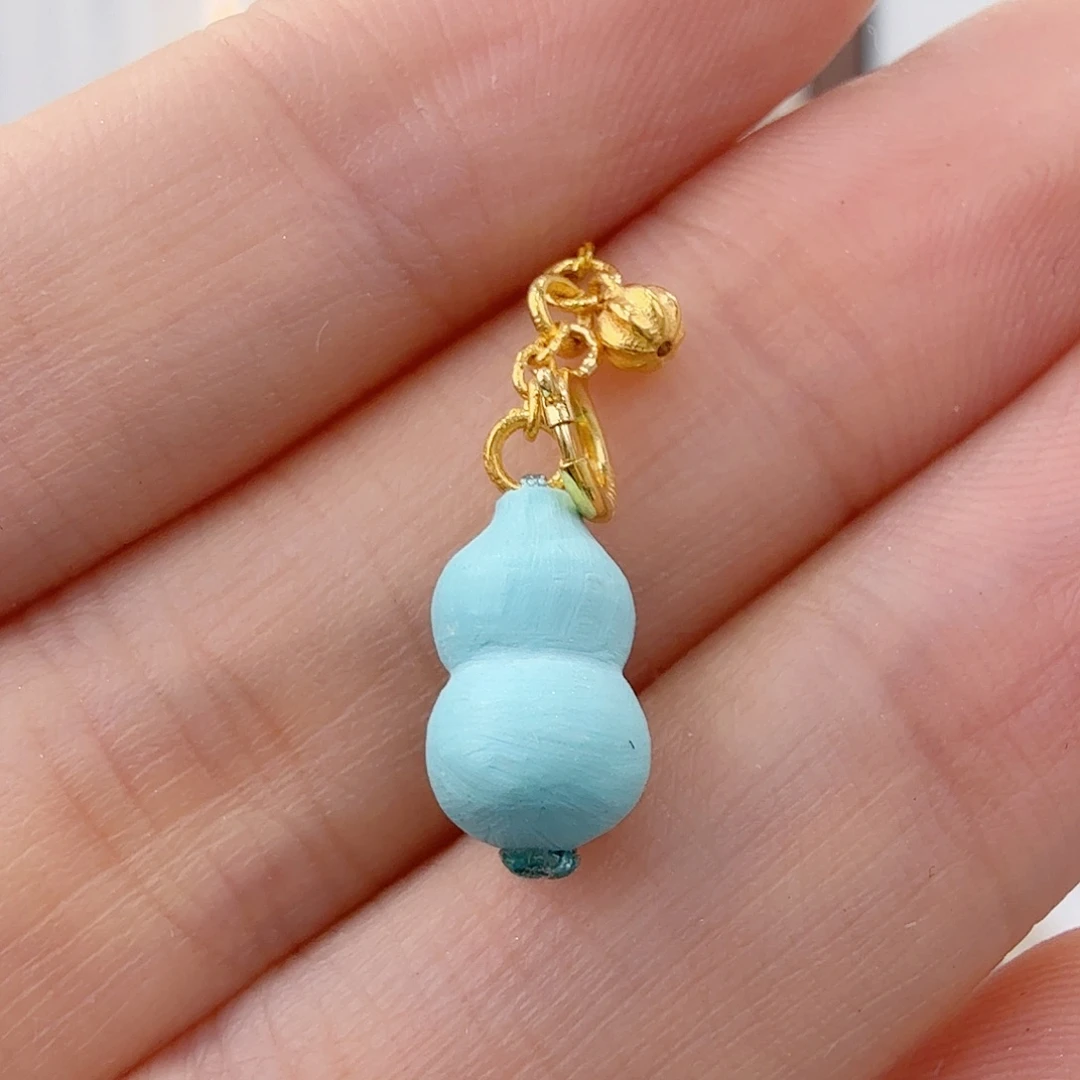 绿松石18K金镶嵌珠宝奇石