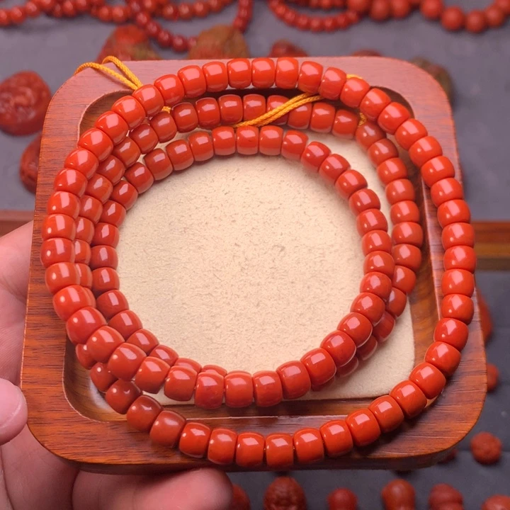 【闪购商品】未镶嵌配饰南红玛瑙卡7mm